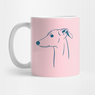 Italian Greyhound (Pink and Blue) Mug